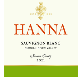 Hanna Sauvignon Blanc label